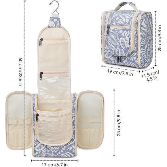 Hanging Travel Toiletry Bag Cosmetic Make up Organizer for Women and Men - Picture 2 of 6